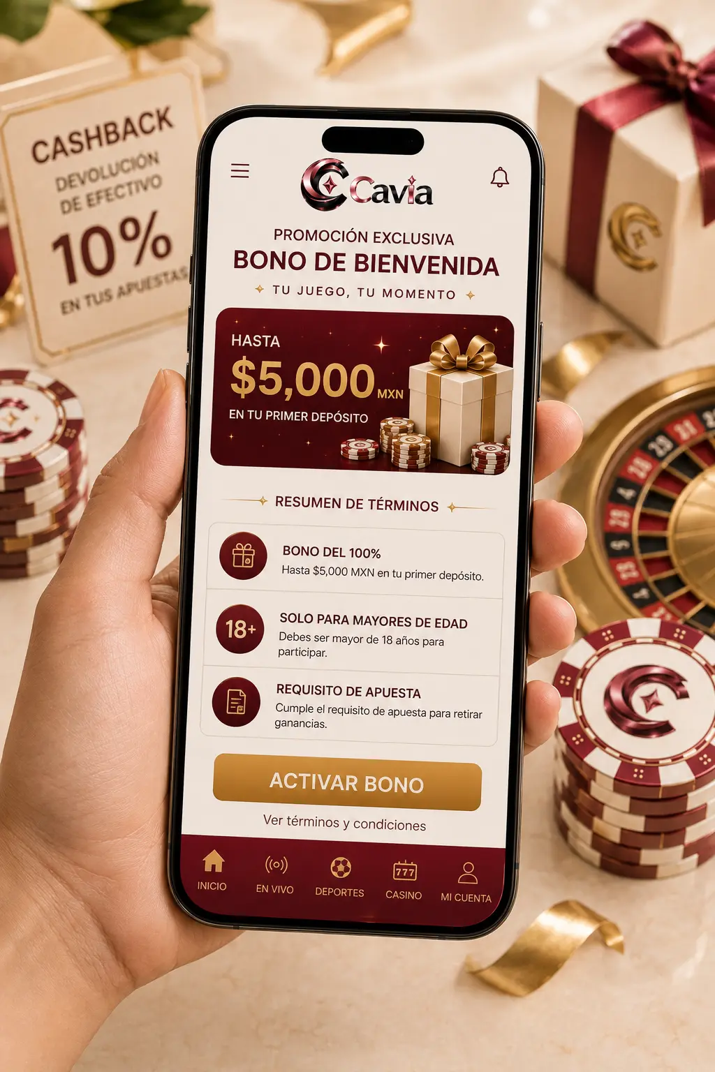 Activación de bono en celular